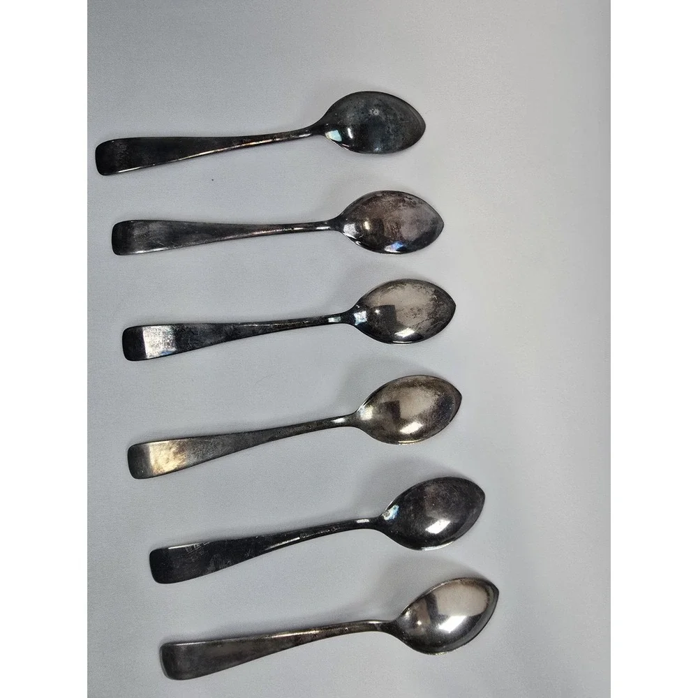 Vintage Rogers Bros A1 Silverplate Teaspoons Set of 6 Ornate Florida Pattern